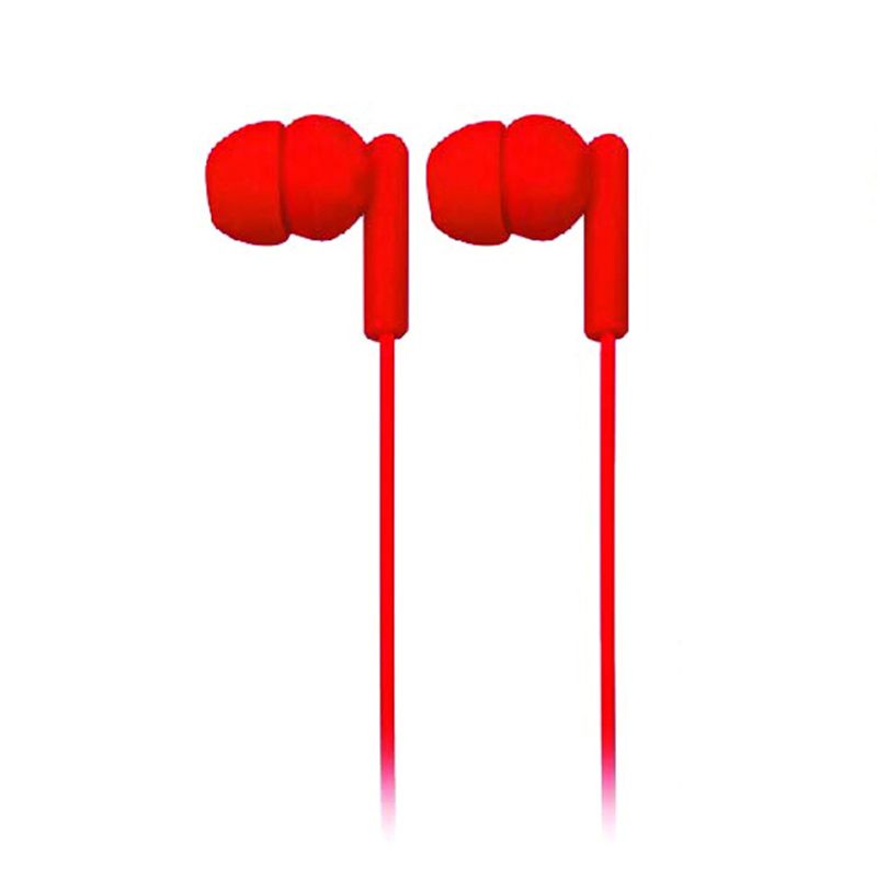 Naxa SPARK Isolation Stereo Earphones - Red