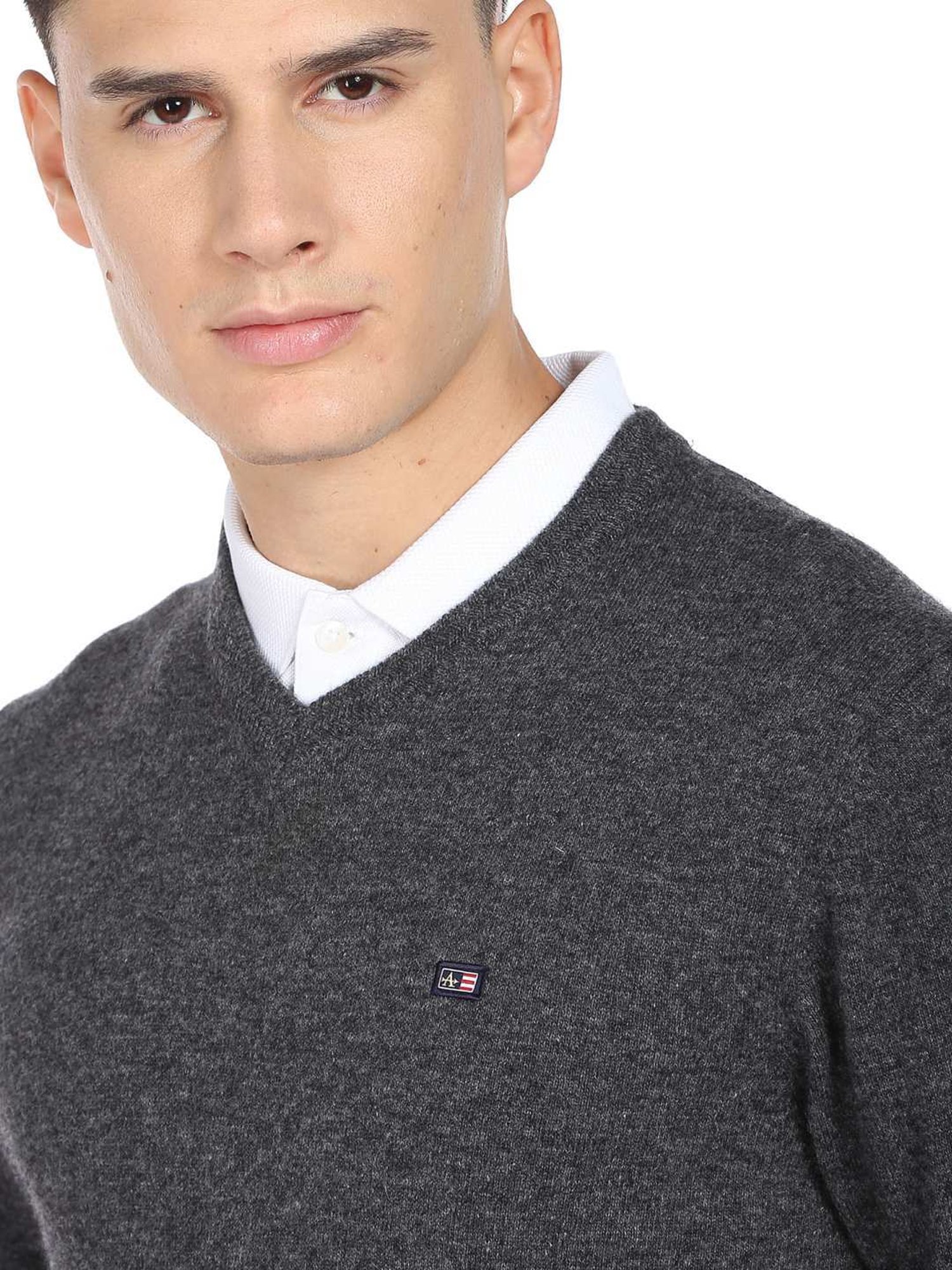 Arrow Sport Anthra Regular Fit Sweater