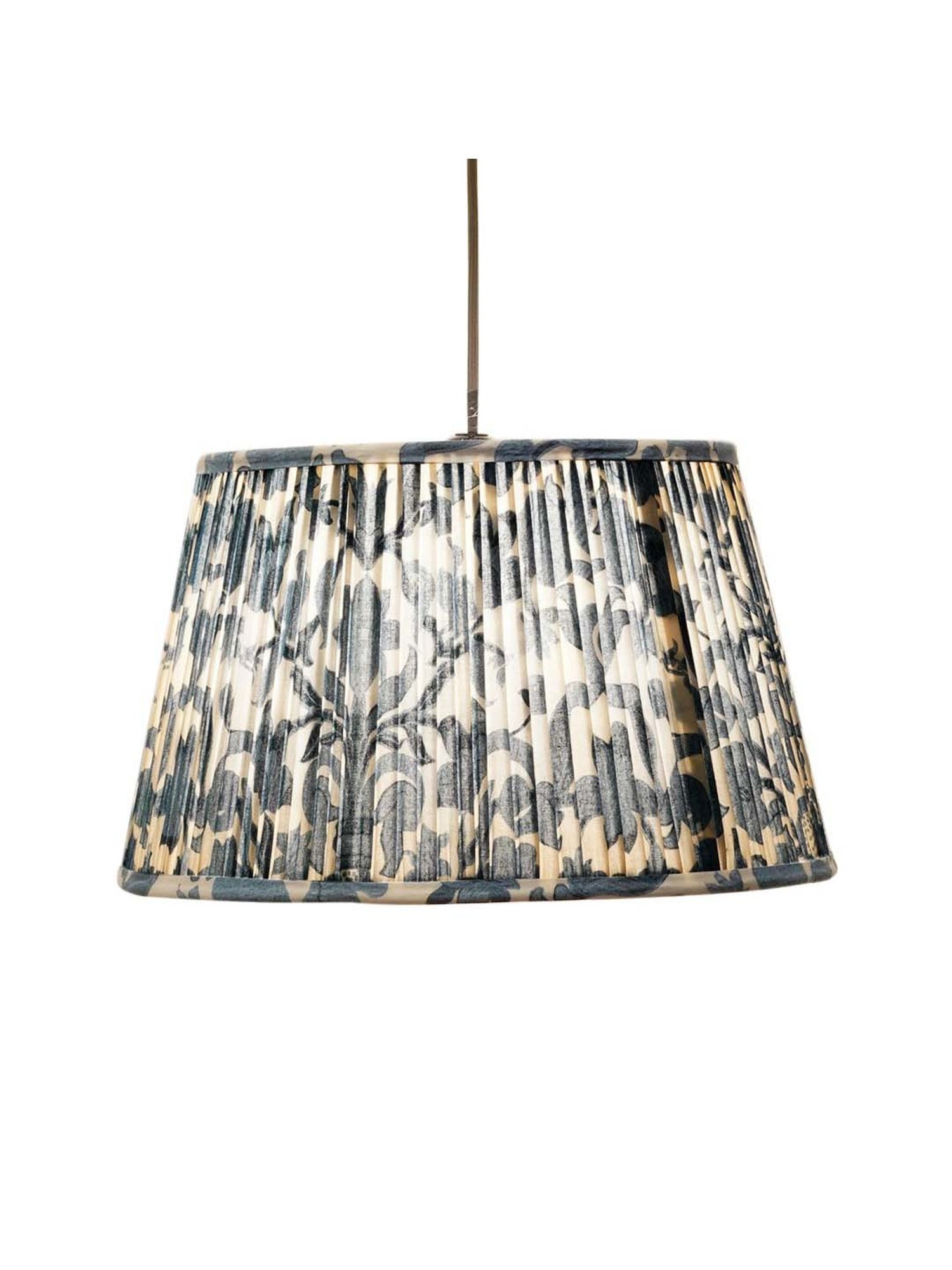 Kapoor E Illuminations Blue & Black Cotton Hand Made Pendant Light