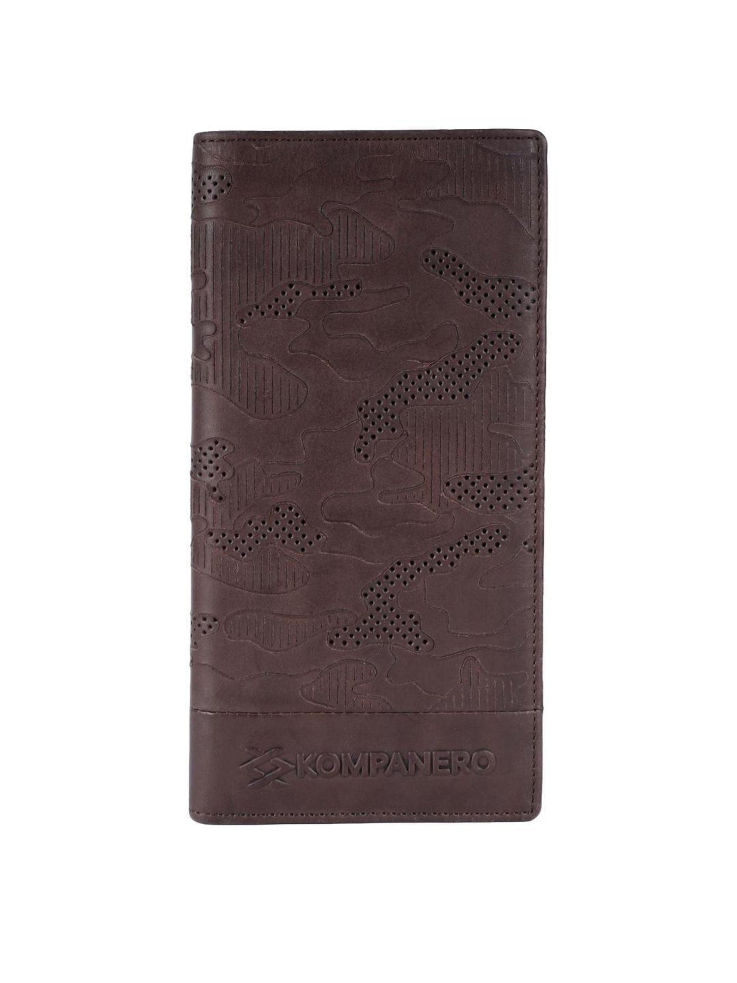 KOMPANERO Garrison Tan Printed Bi-Fold Wallet