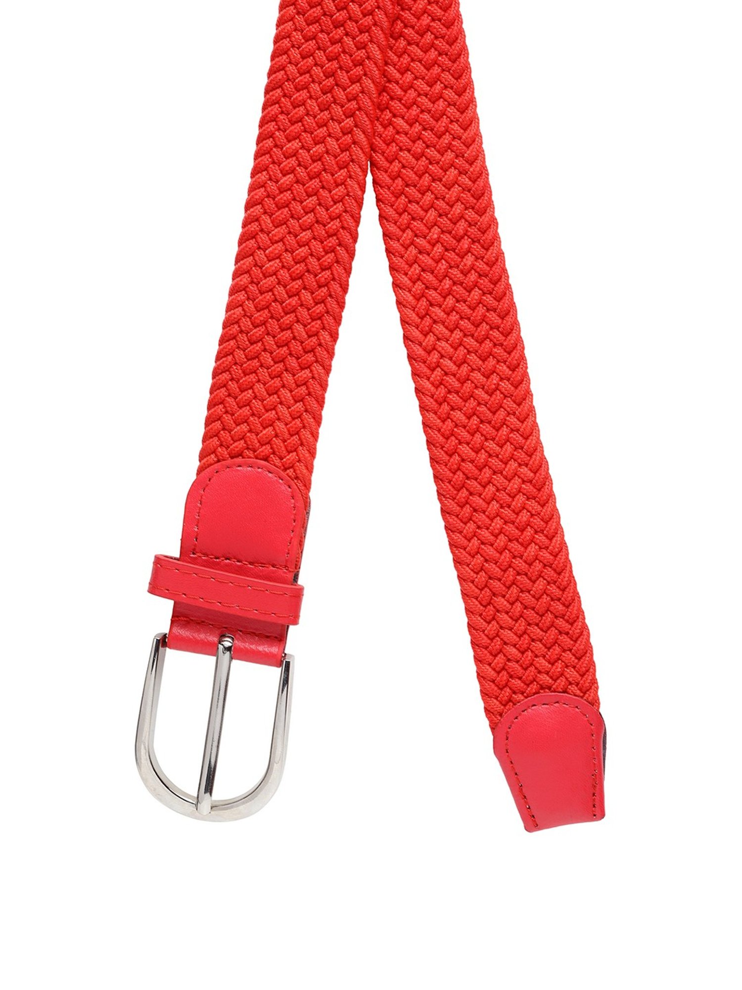 Apsis Red Canvas Waist Belt for Unisex