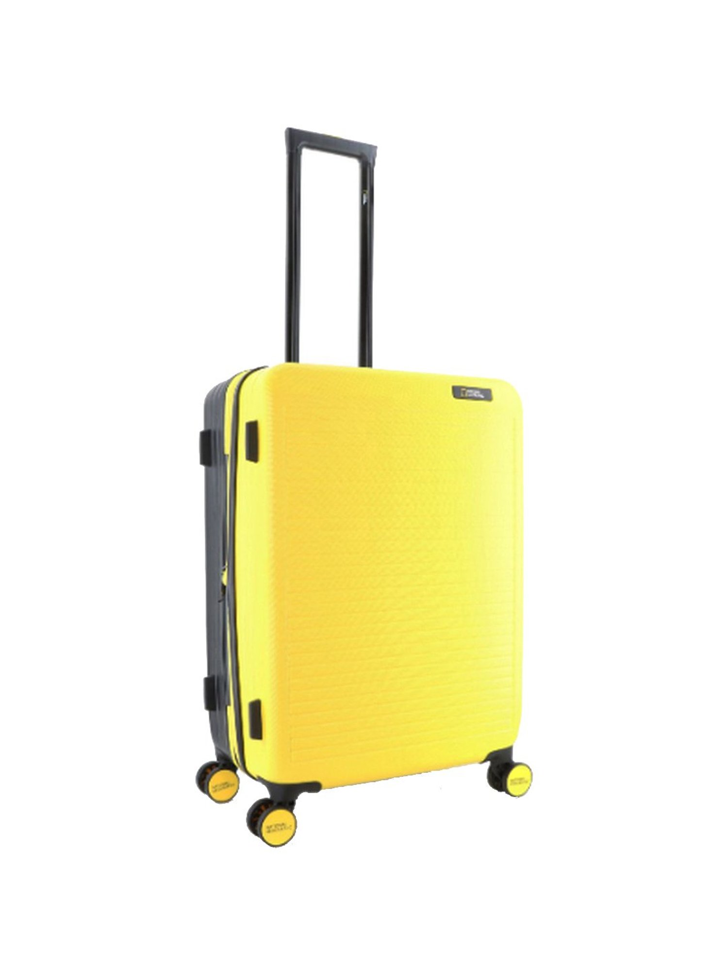 National Geographic Pulse Yellow & Black Medium Hard Check In Trolley - 24 Inch