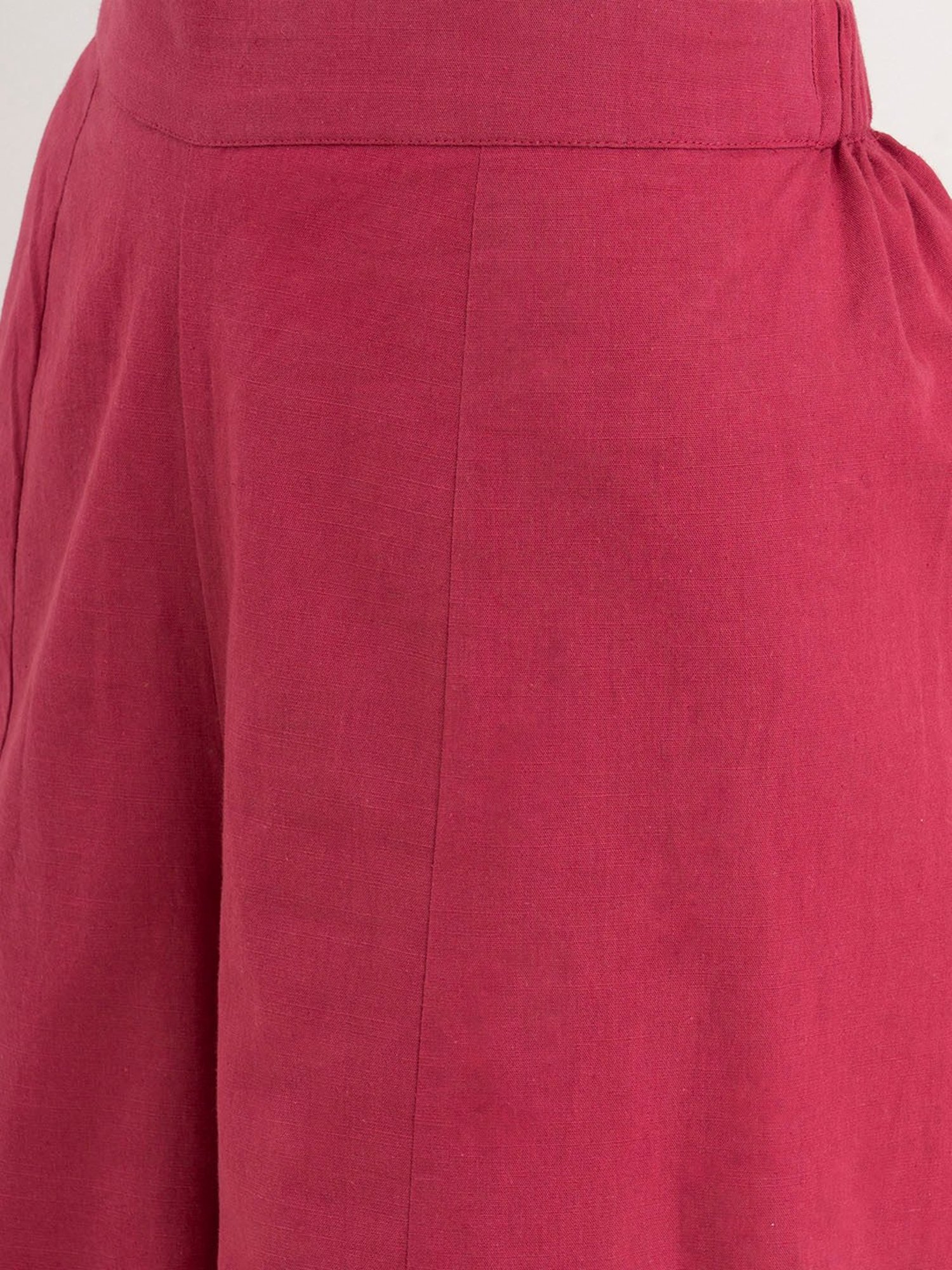 Pink Fort Pink Cotton Regular Fit Pants