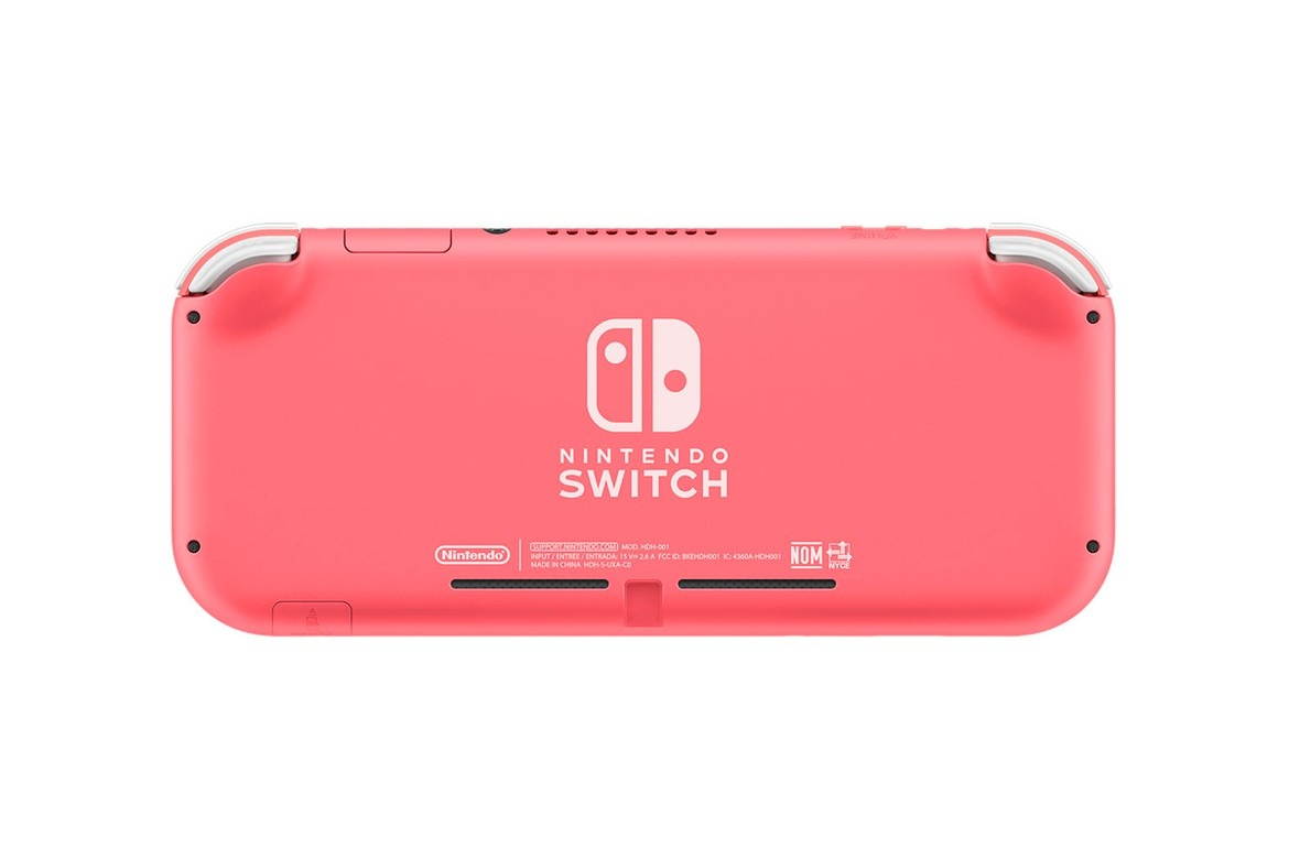 Nintendo Switch Lite (Coral) Bundle with Minecraft and 6Ave Cleaning Kit