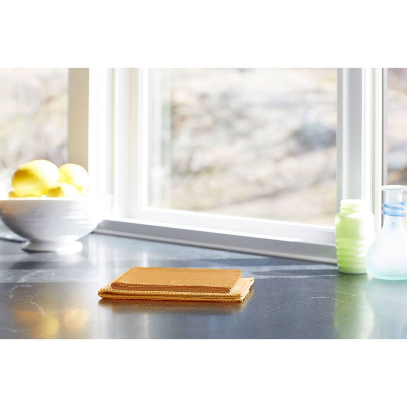 E-Cloth Window Cleaning Microfiber Cloth Set - Tangerine - 2pc