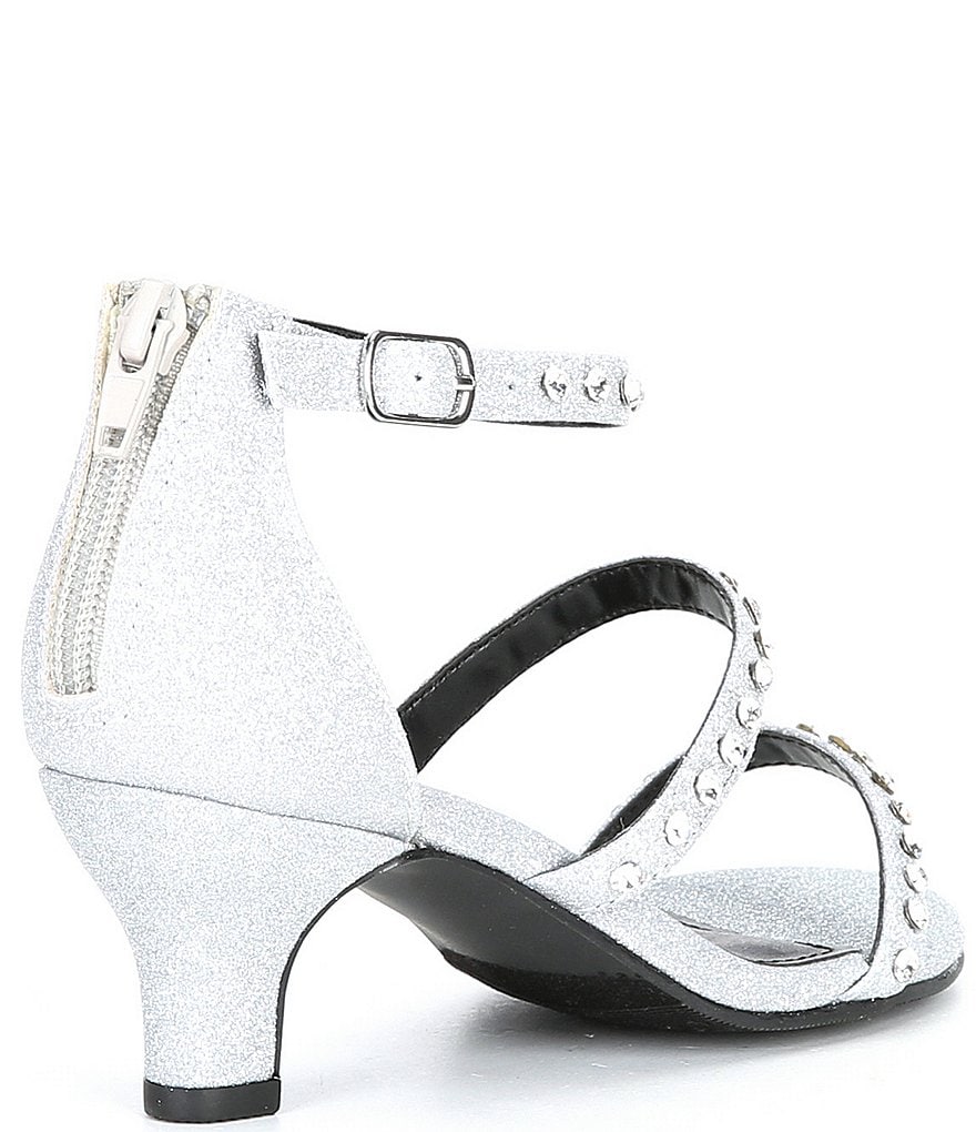 Steve Madden Girls J-Dancer Metallic Jewel Embellished Dress Shoes (Youth)