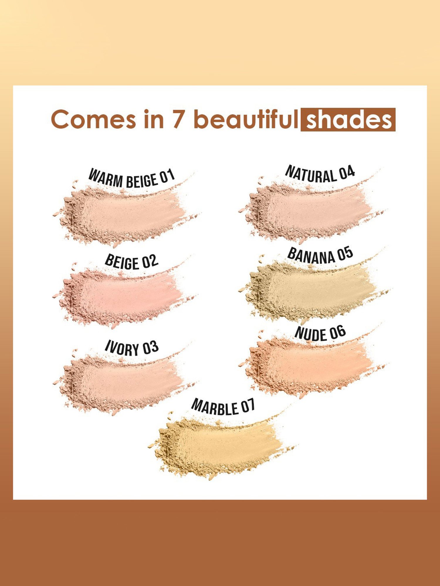 C2P PROFESSIONAL MAKEUP All Day Ideal Stay Matt Finish & Fix Pressed Powder Banana 05 - 13 gm