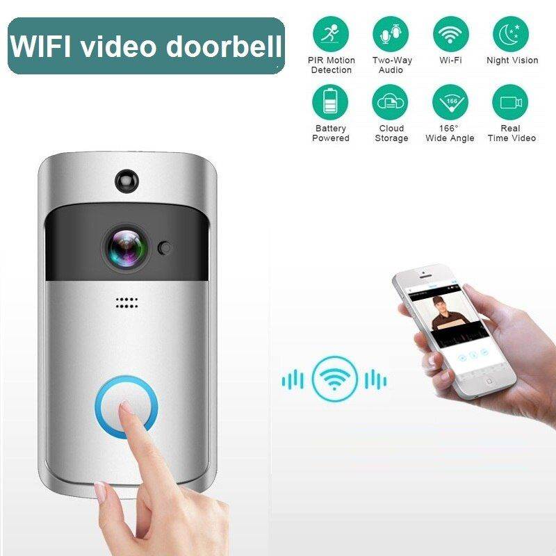 Wireless Doorbell Video Door Phone IP Camera Door Bell Ring IR Alarming Security Camera Two Way Audio for House Apartment