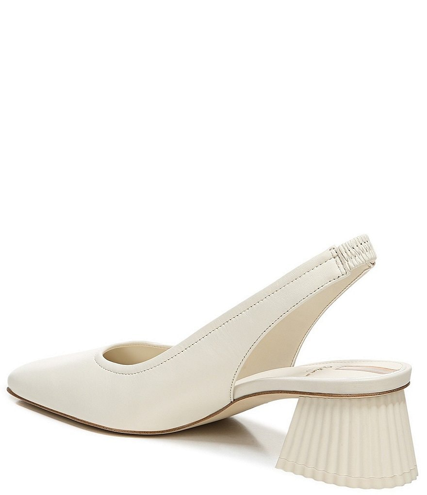 Sam Edelman Toren Leather Sculptural Heel Slingback Pumps