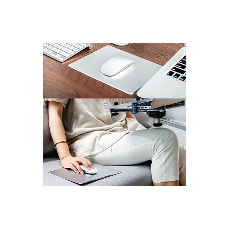 Laptop StandVentilated Portable Ergonomic Notebook Riser for DeskMultiAngle Portable AntiSlip Mount for MacBook Surface Laptop Notebook 1017 Tablet Silver+Mouse Mat