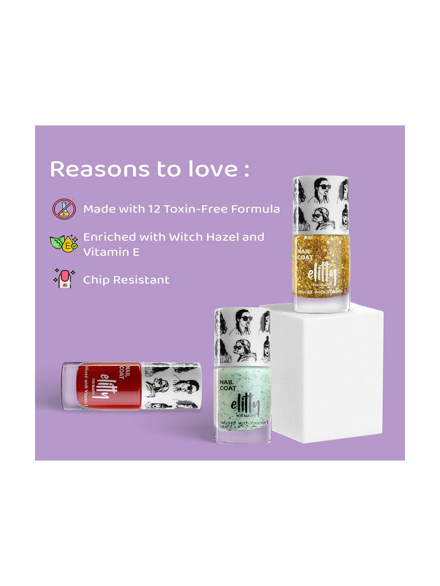 Elitty Mad Over Nails Nail Polish Vibing Combo - Pack of 2 - It s a Vibe, Ice Breaker