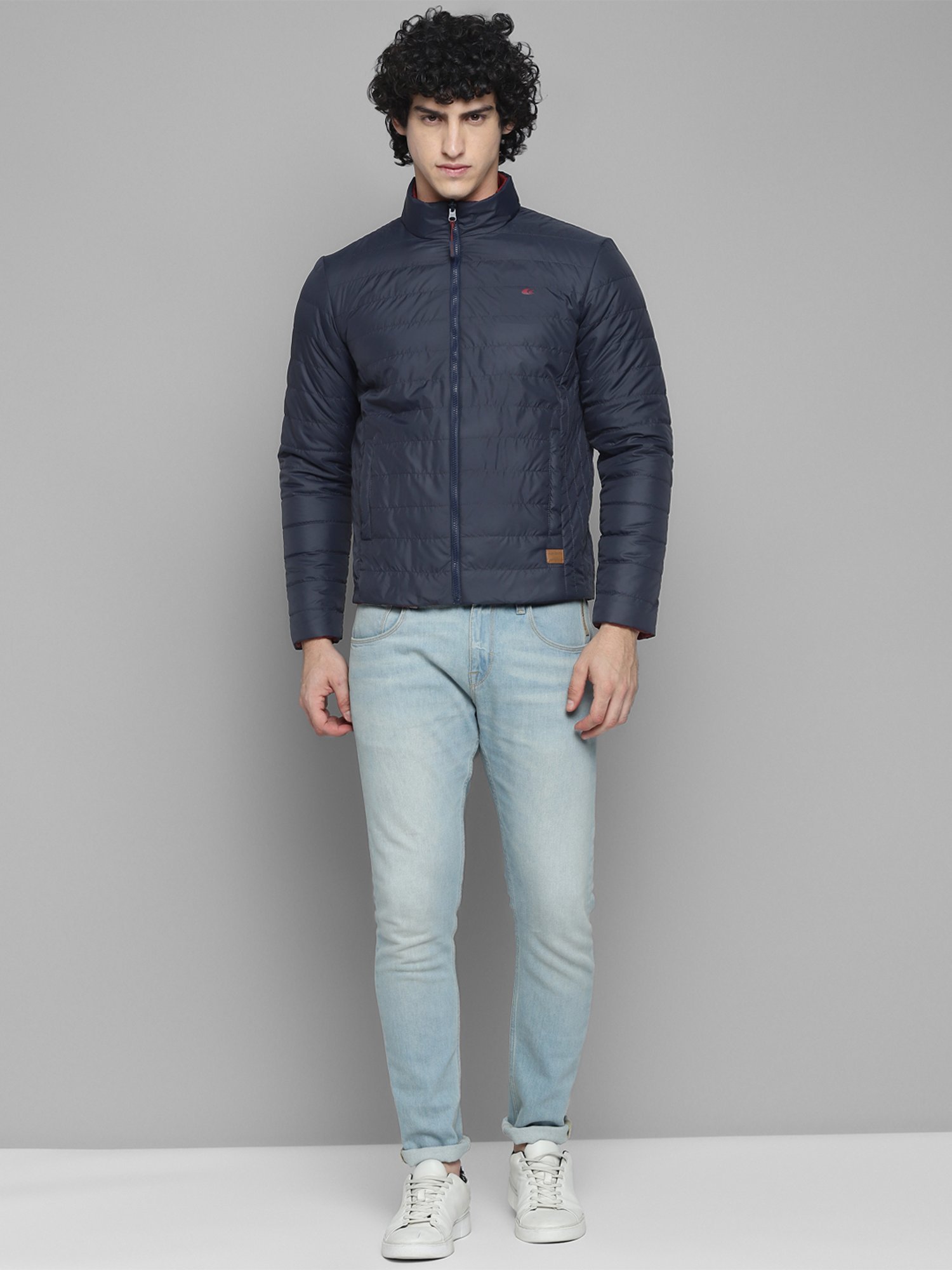 Hummel Grey Regular Fit Bomber Jacket