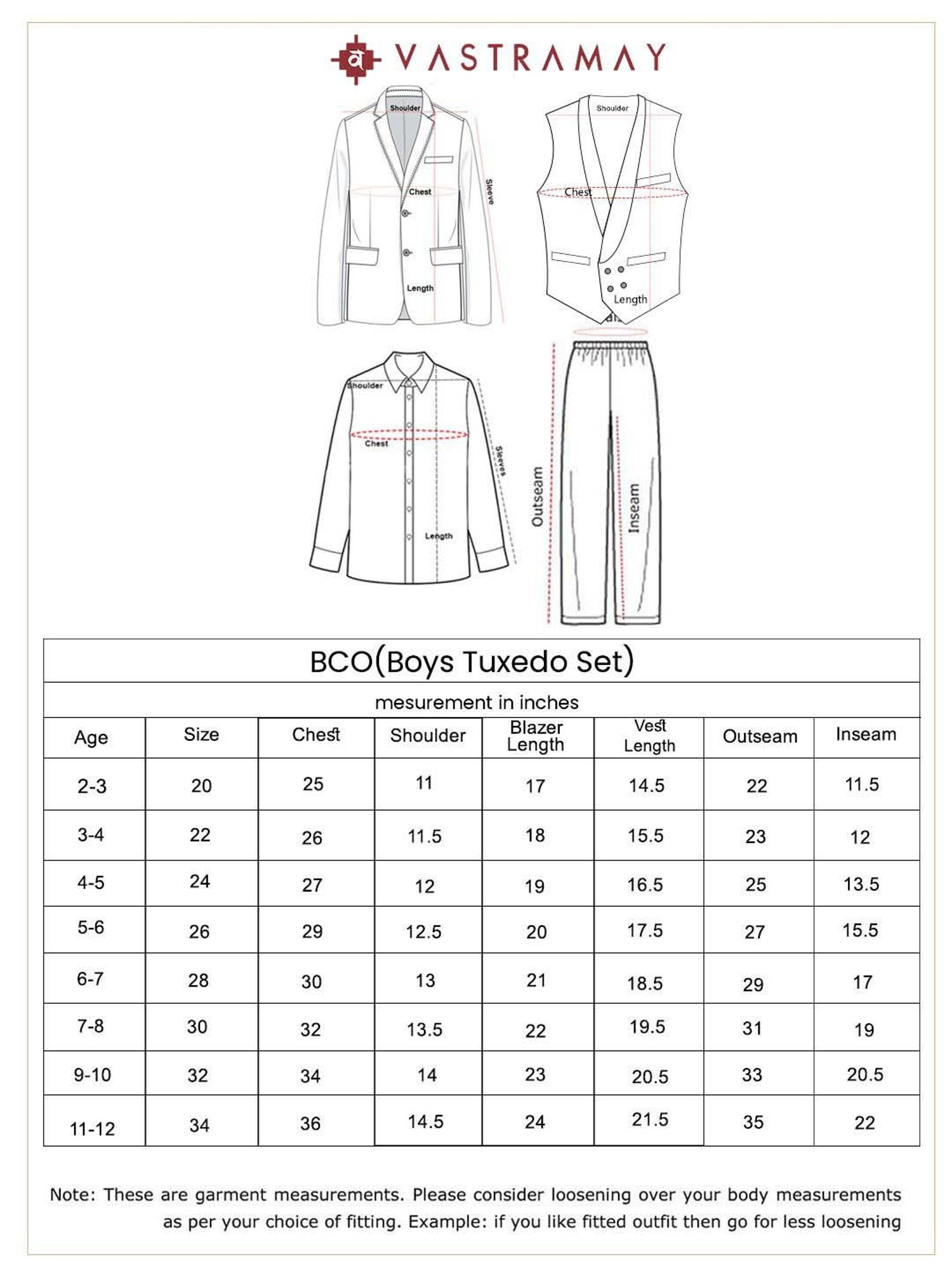 Fourfolds Boys Blue & White Solid Full Sleeves Suit Set