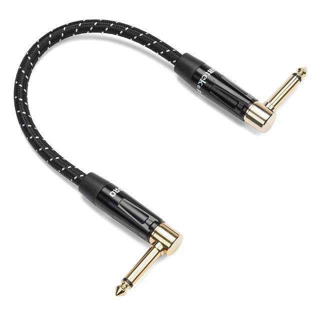 Samson Tourtek Pro 1' Woven Patch Cable, 2 Right Angle Connector #SATPWAP1
