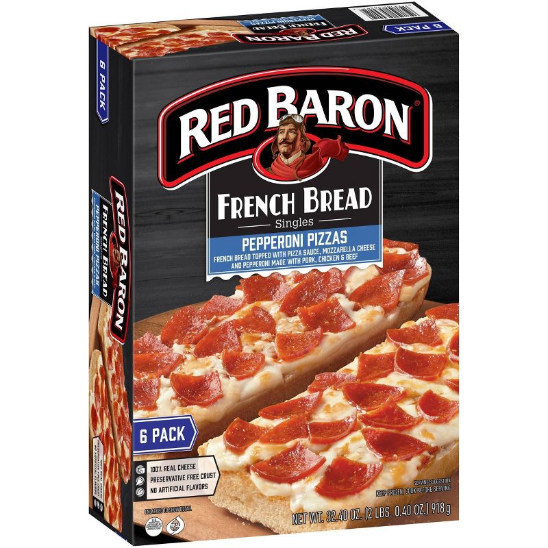 Red Baron Pepperoni French Bread Singles -  32.4oz/6ct