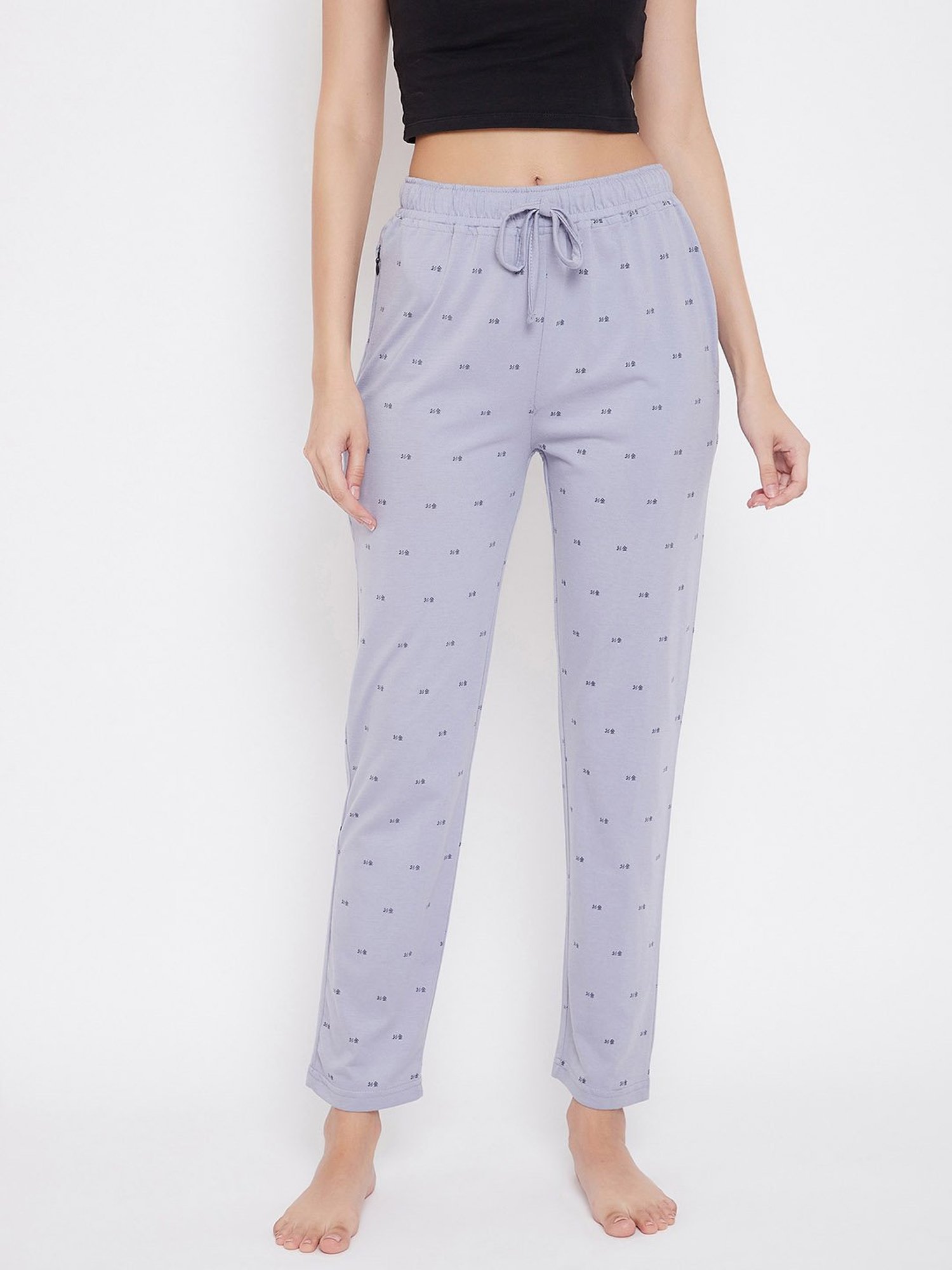 Okane Grape Purple Printed Pyjamas