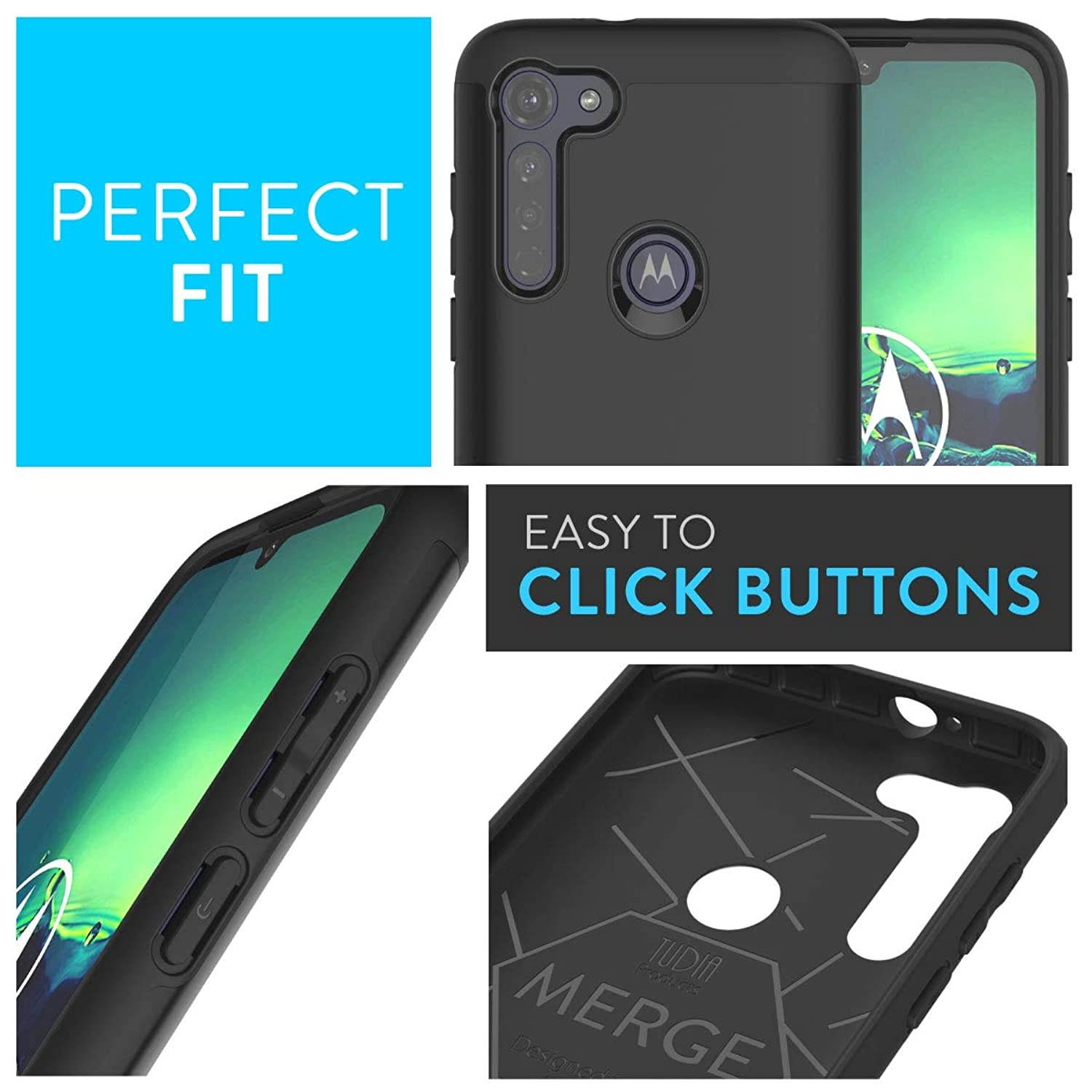 Moshi Vitros Clear Case for iPhone 11 - For Apple iPhone 11 Smartphone - Clear, Raven Black - High Gloss