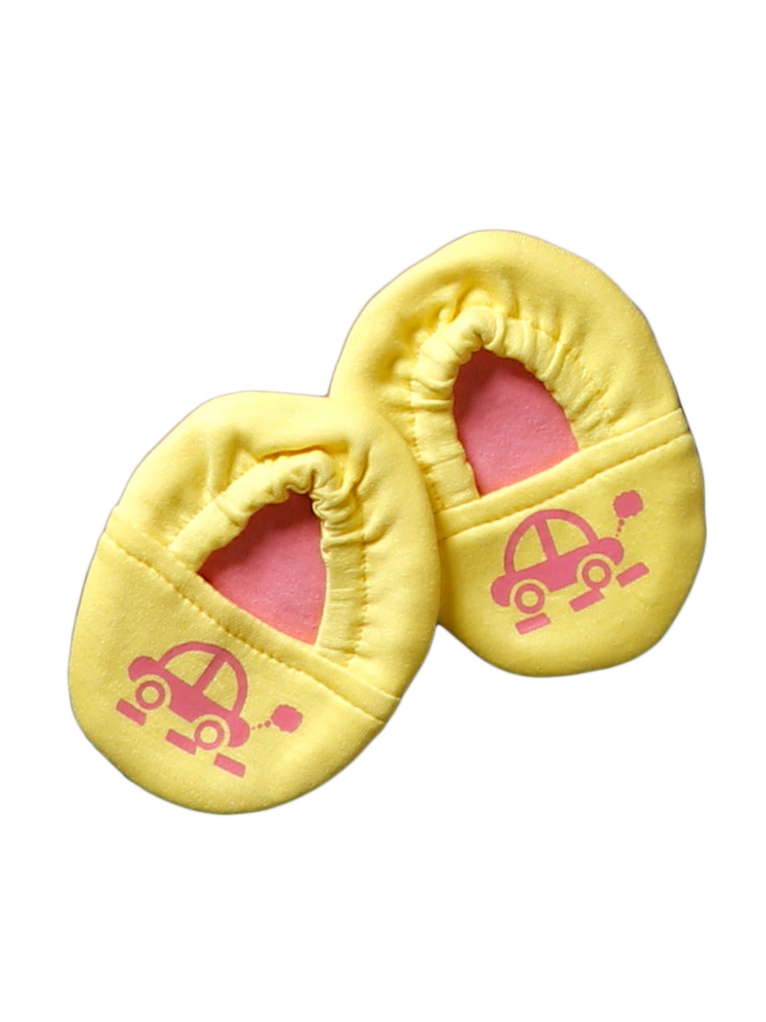 Pranava Kids Yellow Cotton Printed Accessories Set