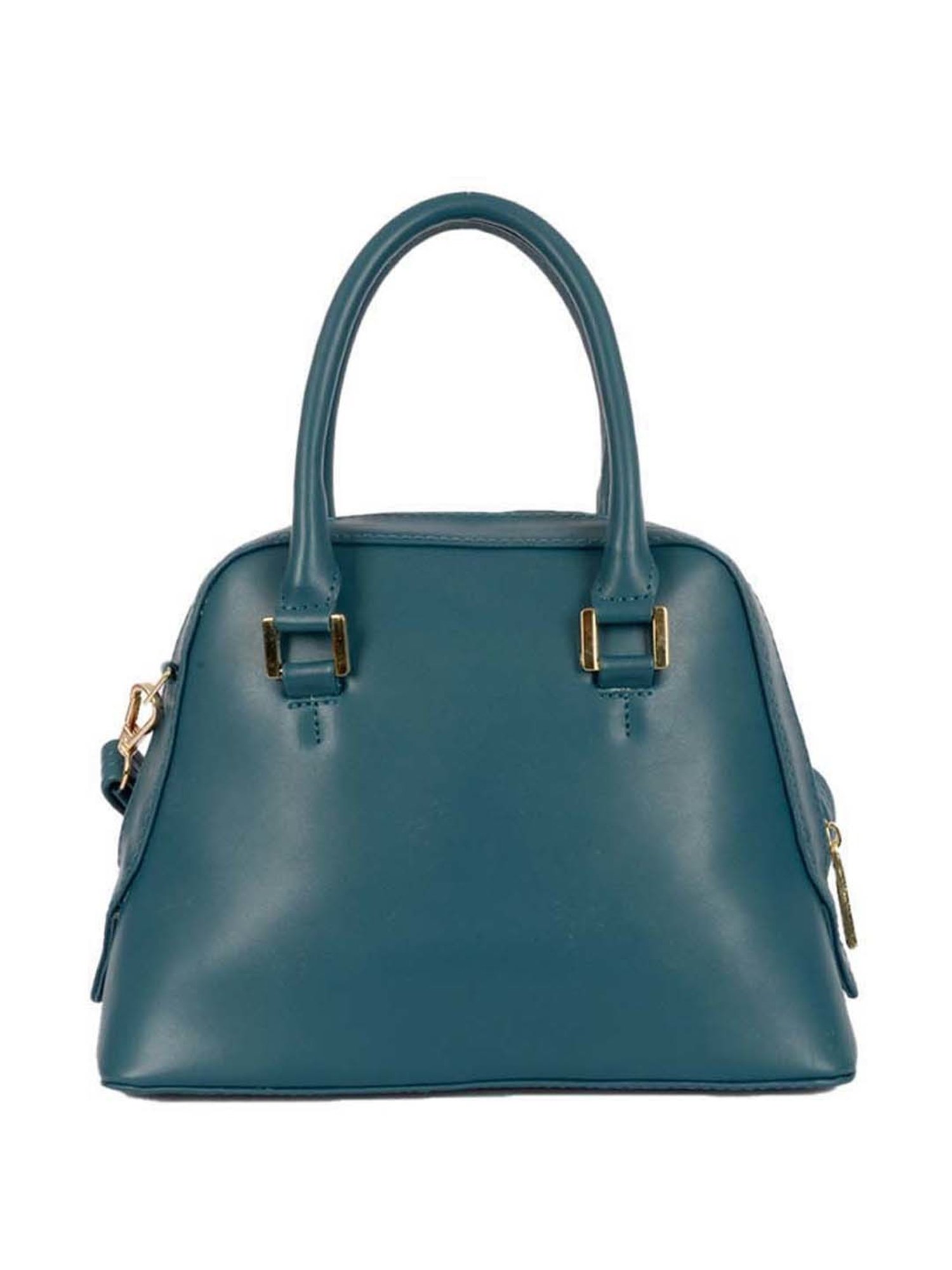 Baggit Blue Solid Medium Bowler Bag