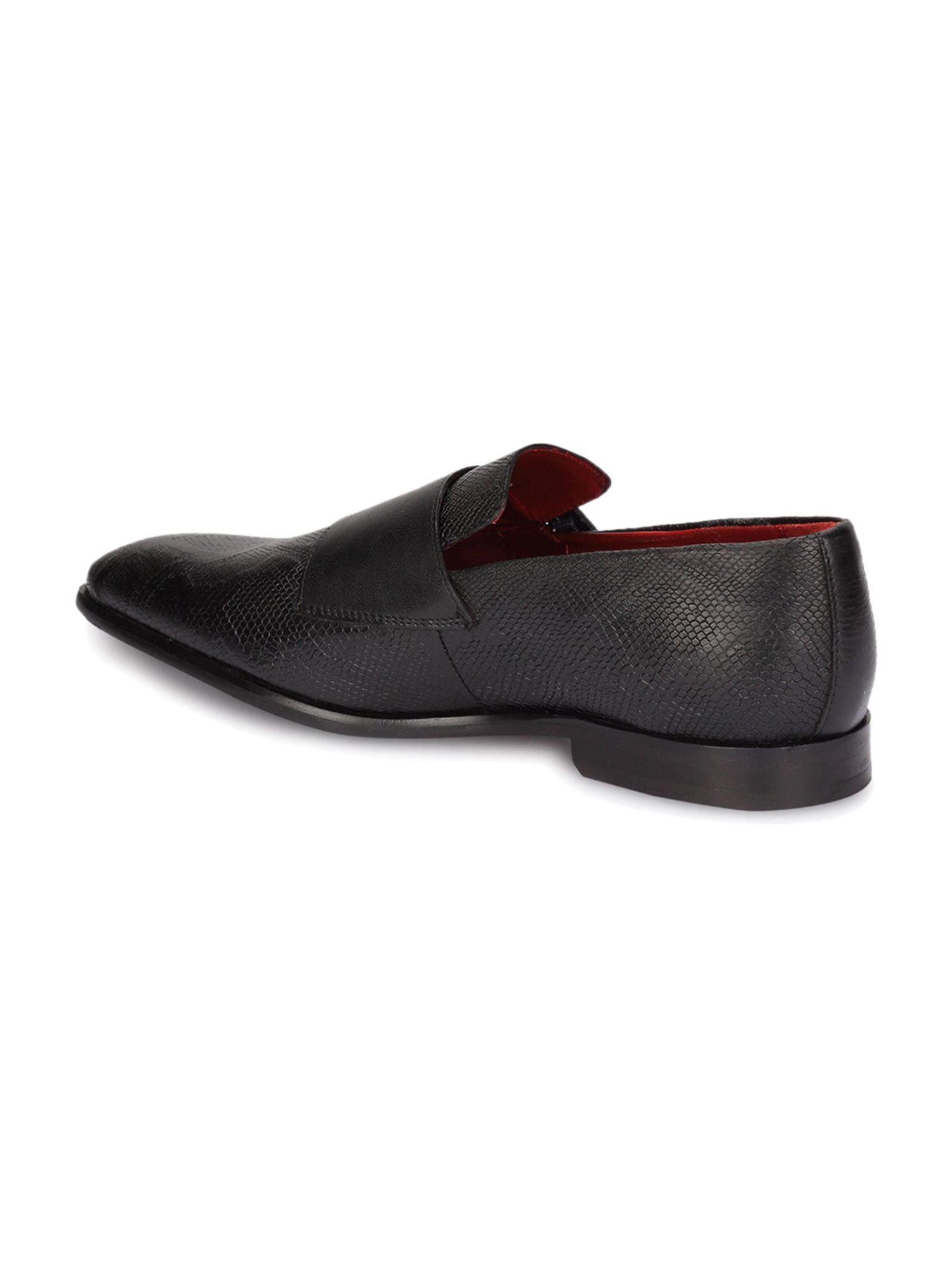Ruosh Men's Black Casual Loafers
