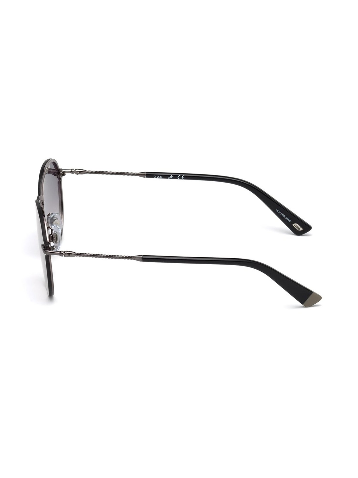 WEB EYEWEAR Grey Oval Sunglasses Designed in Italy