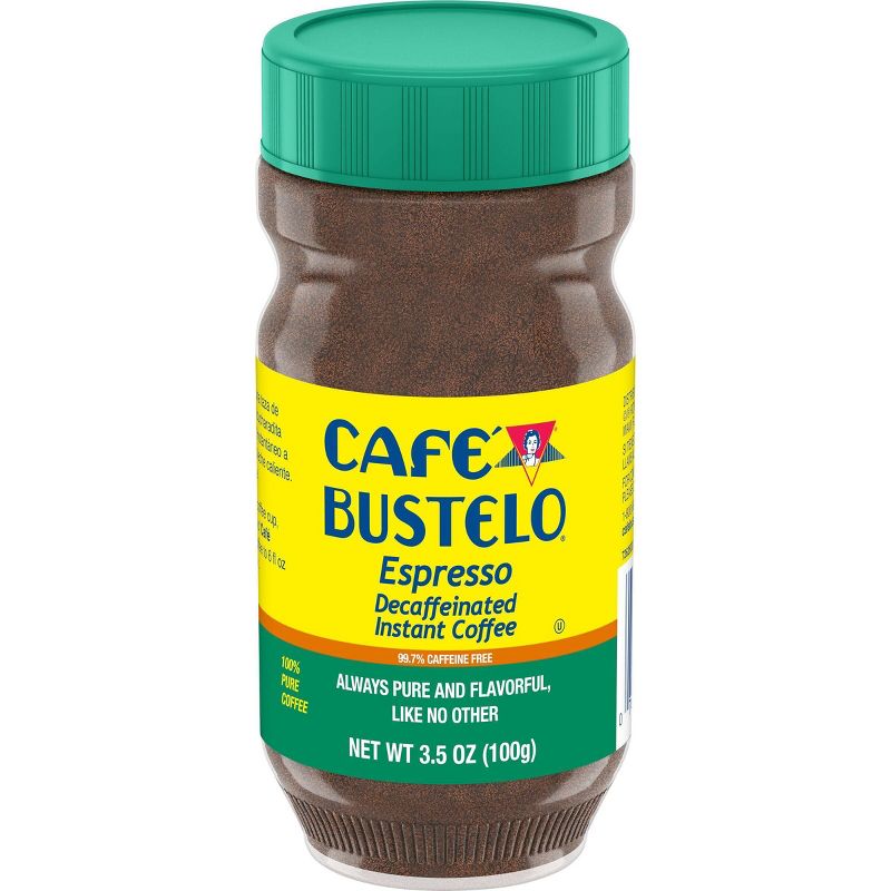 Cafe Bustelo Decaffeinated Instant Espresso Roast Dark Roast Ground Coffee - 3.5oz