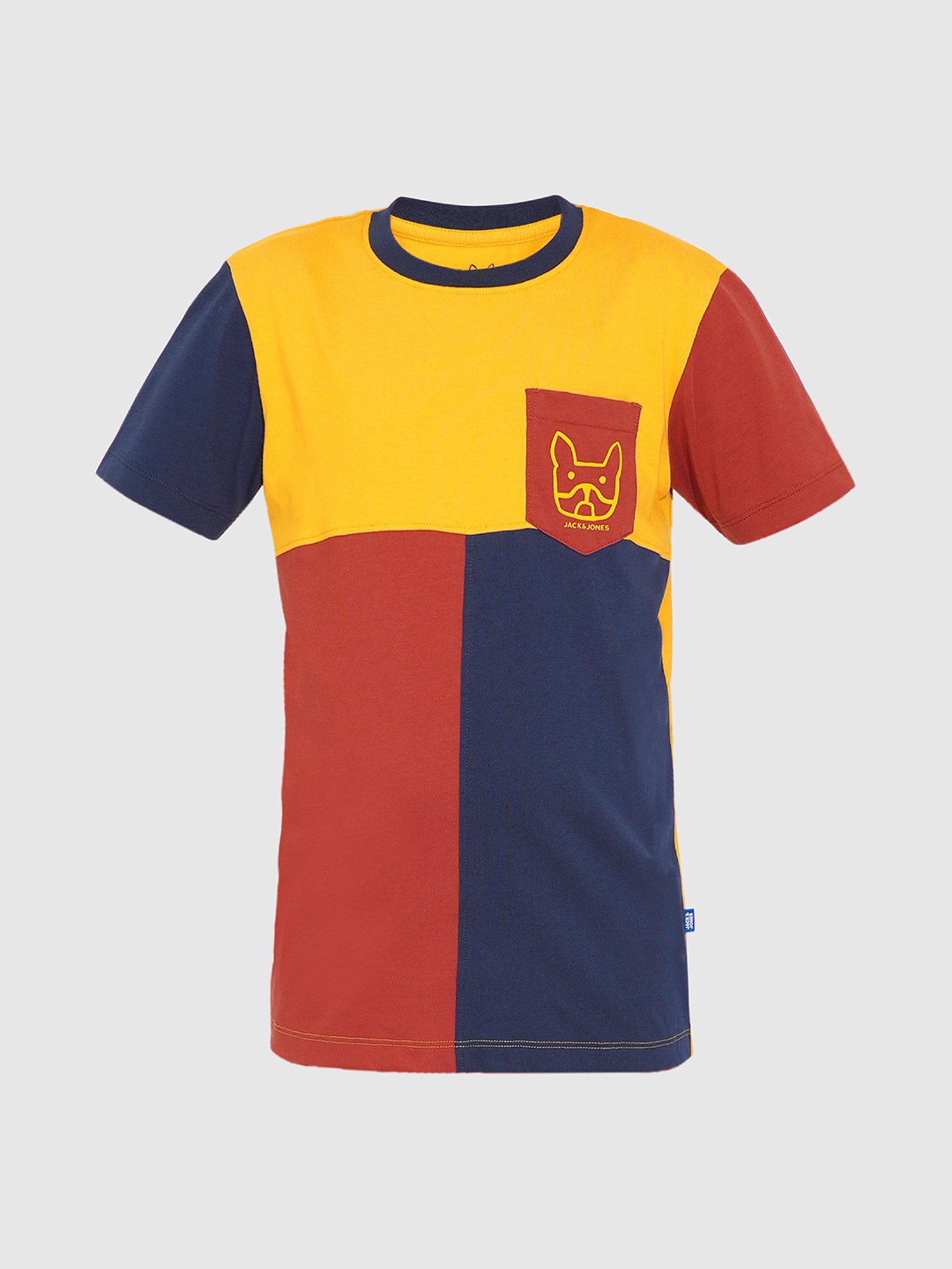 MINIKLUB Boys Blue Printed Full Sleeves T-Shirt