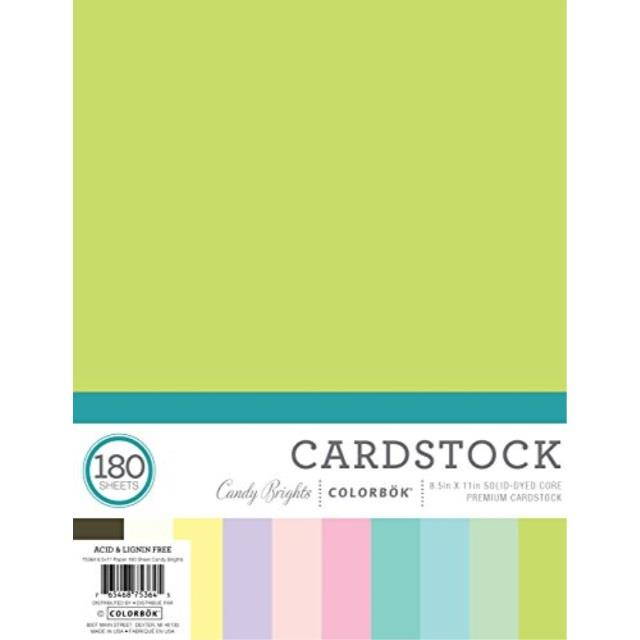 colorbok 75364a 8.5" by 11" 180 sheet paper pack mega paper pack, candy bright, 8.5" x 11"