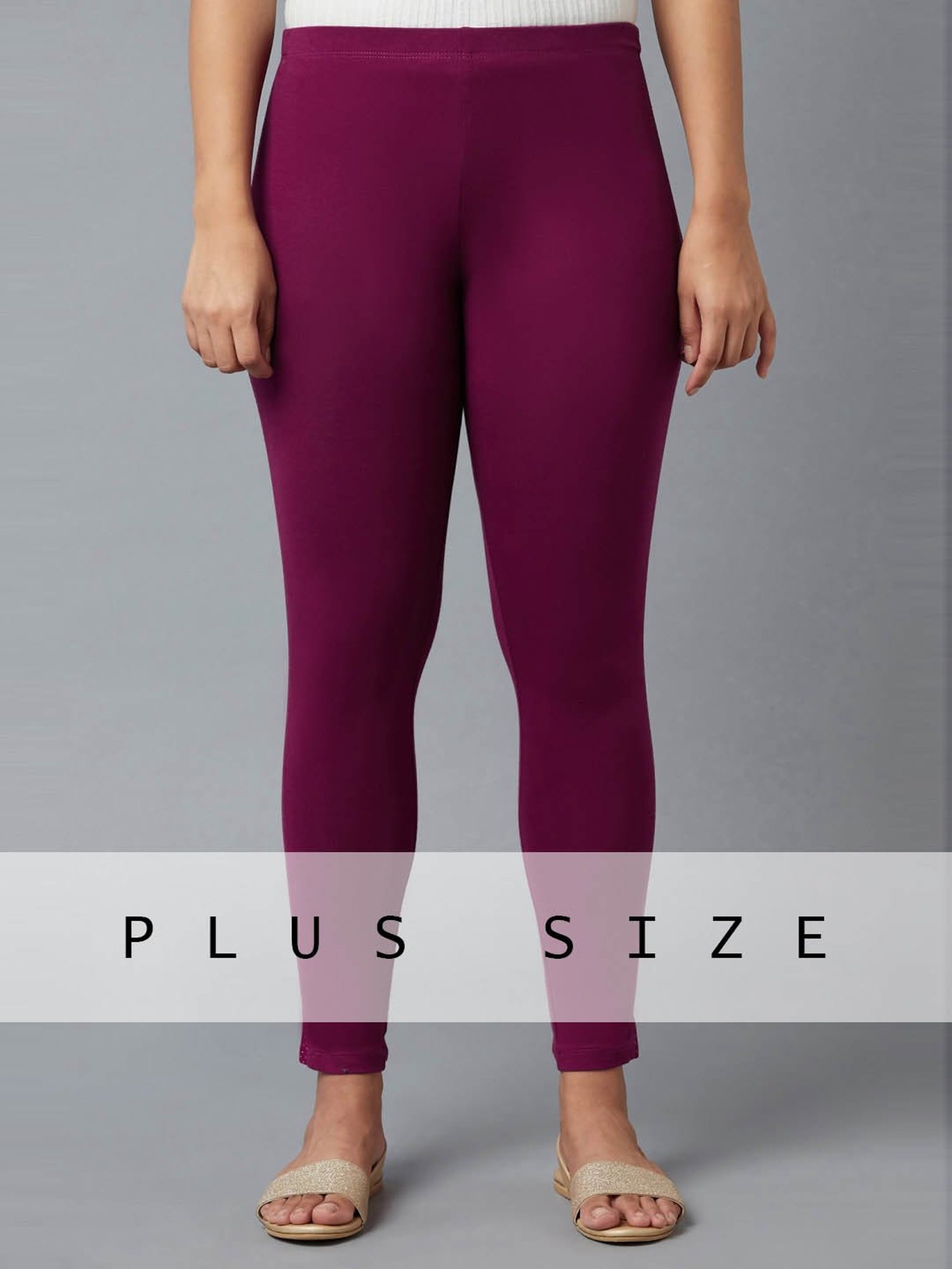 Elleven from Aurelia Purple Cotton Leggings