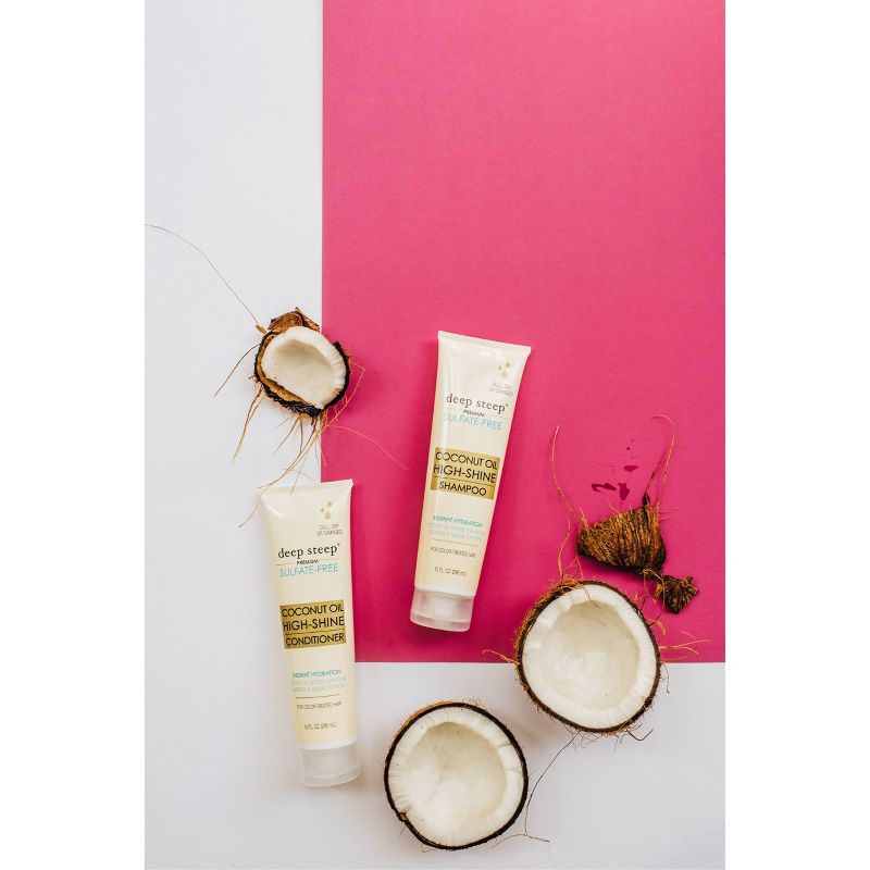 Deep Steep Coconut Oil High Shine Shampoo - 10 fl oz