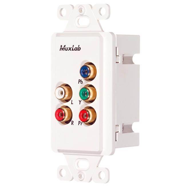 MuxLab, Inc. 500058-WP-US Component Video/Stereo Audio Over Cat5e/6 Wall Balun