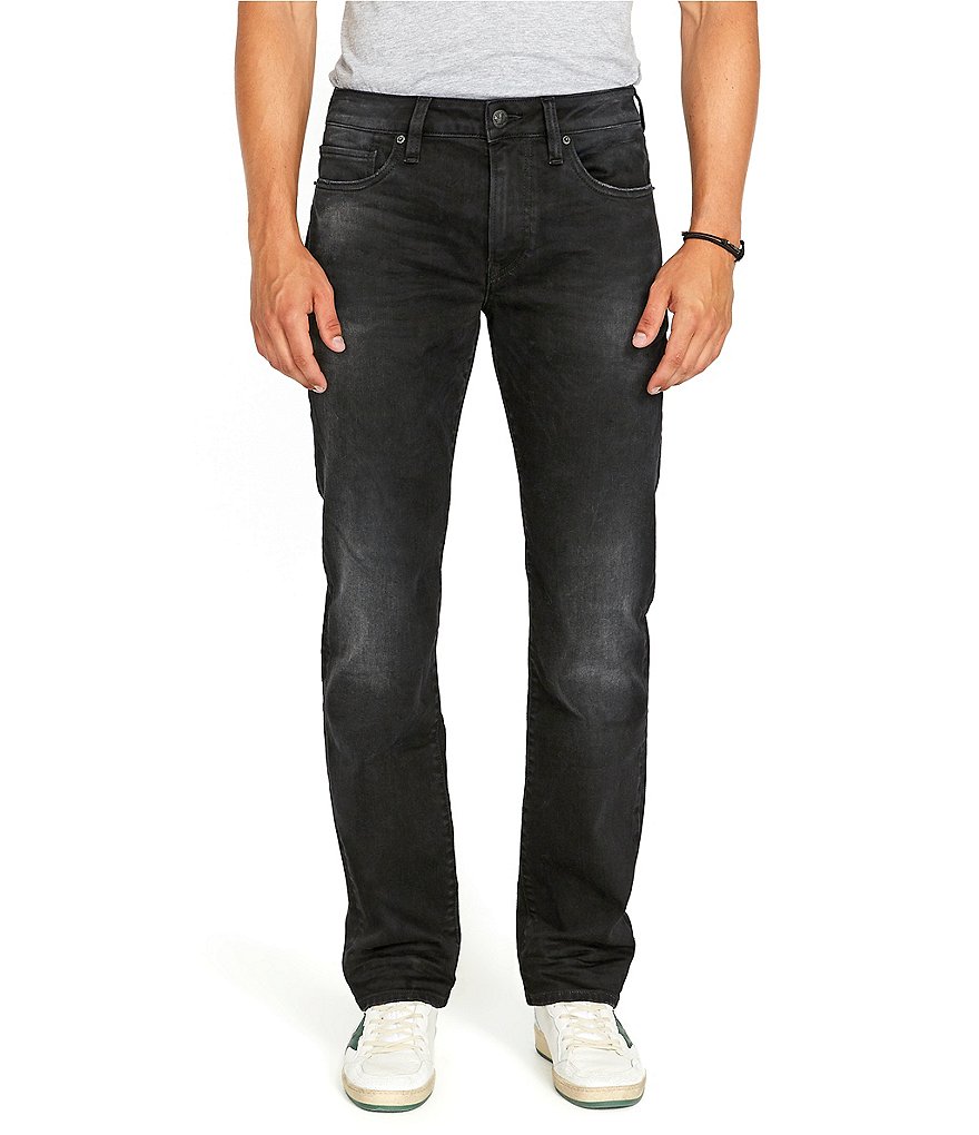 Buffalo David Bitton Six Straight Fit Sanded Jeans