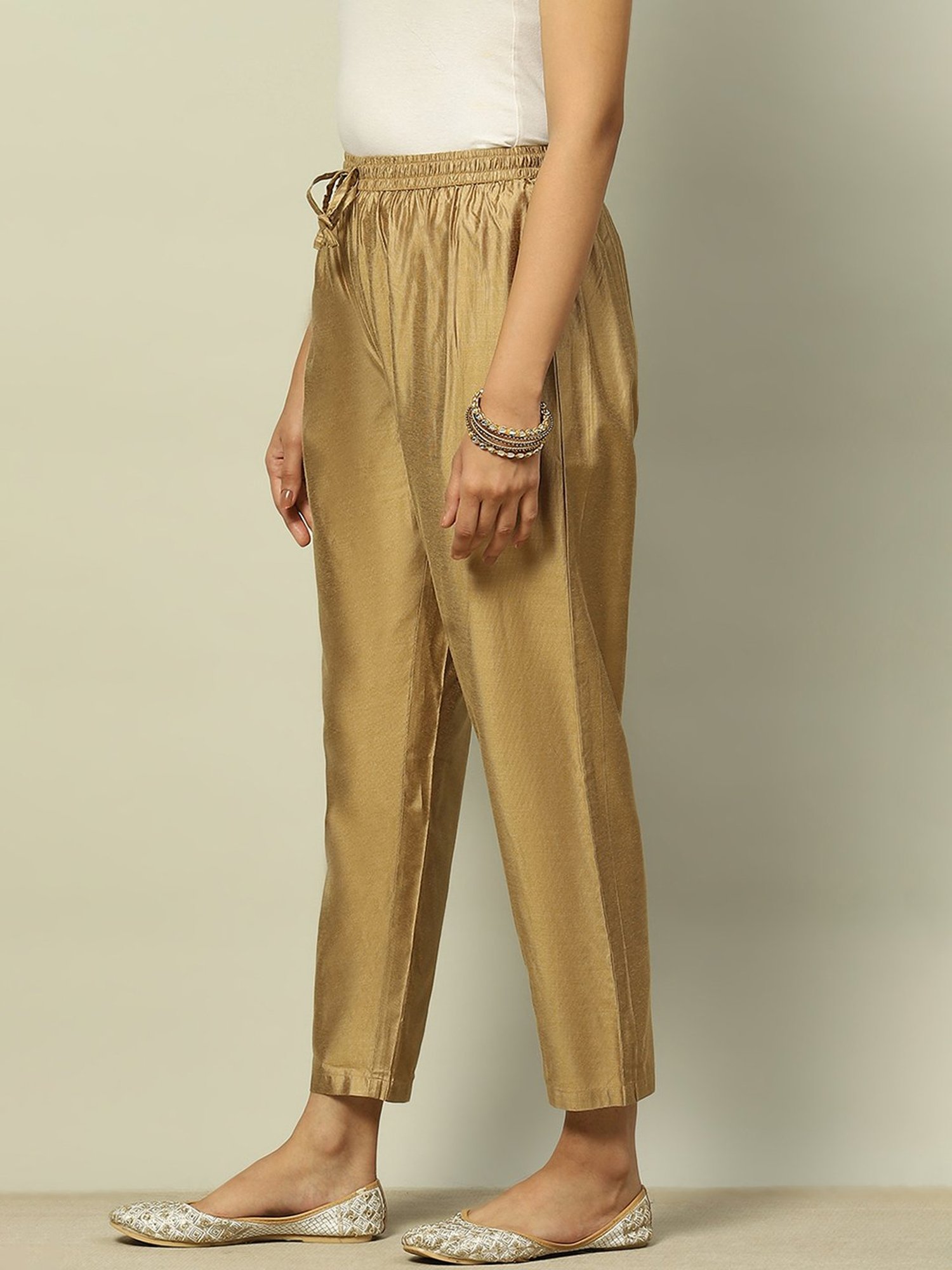 Castle Black Embroidered Palazzos