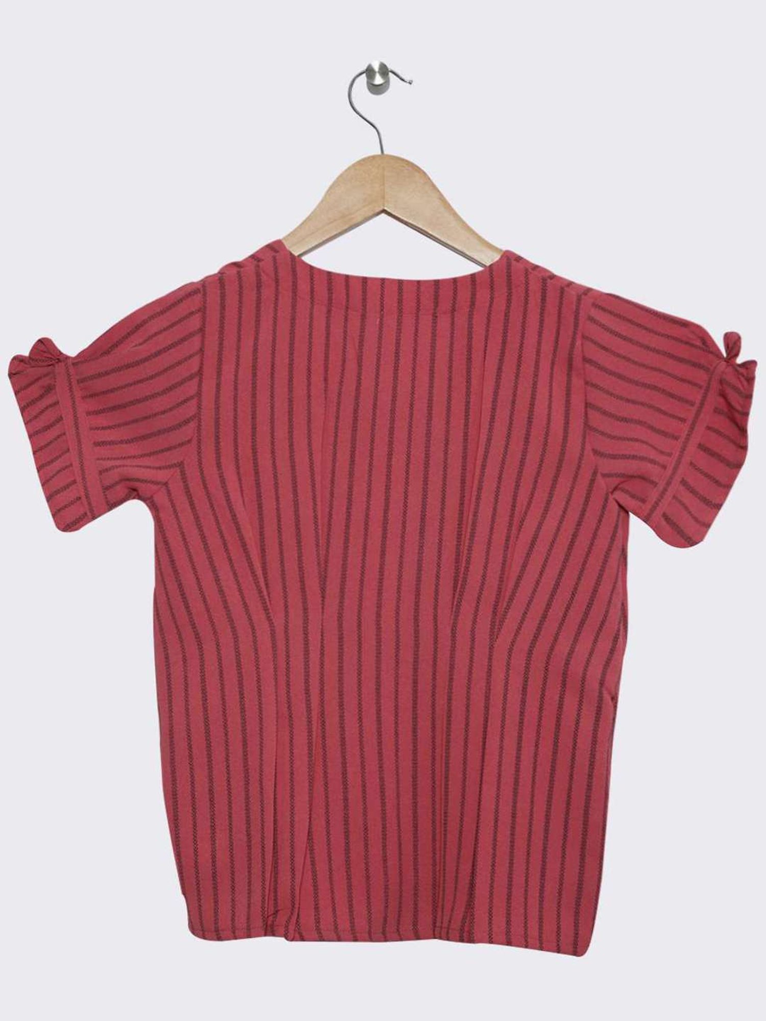 ZIAMA Kids Peach Striped Top