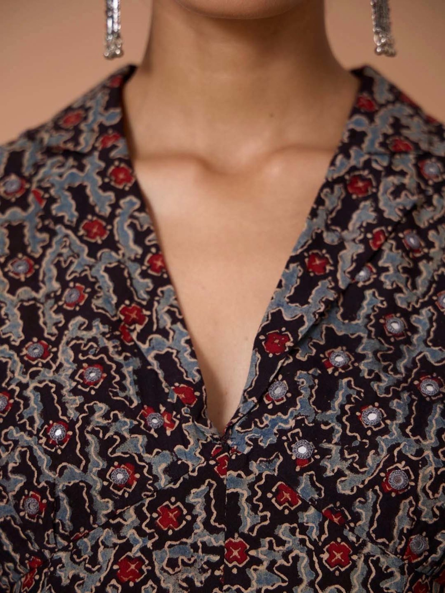 Saffron Threads Red Ethnic Dresses