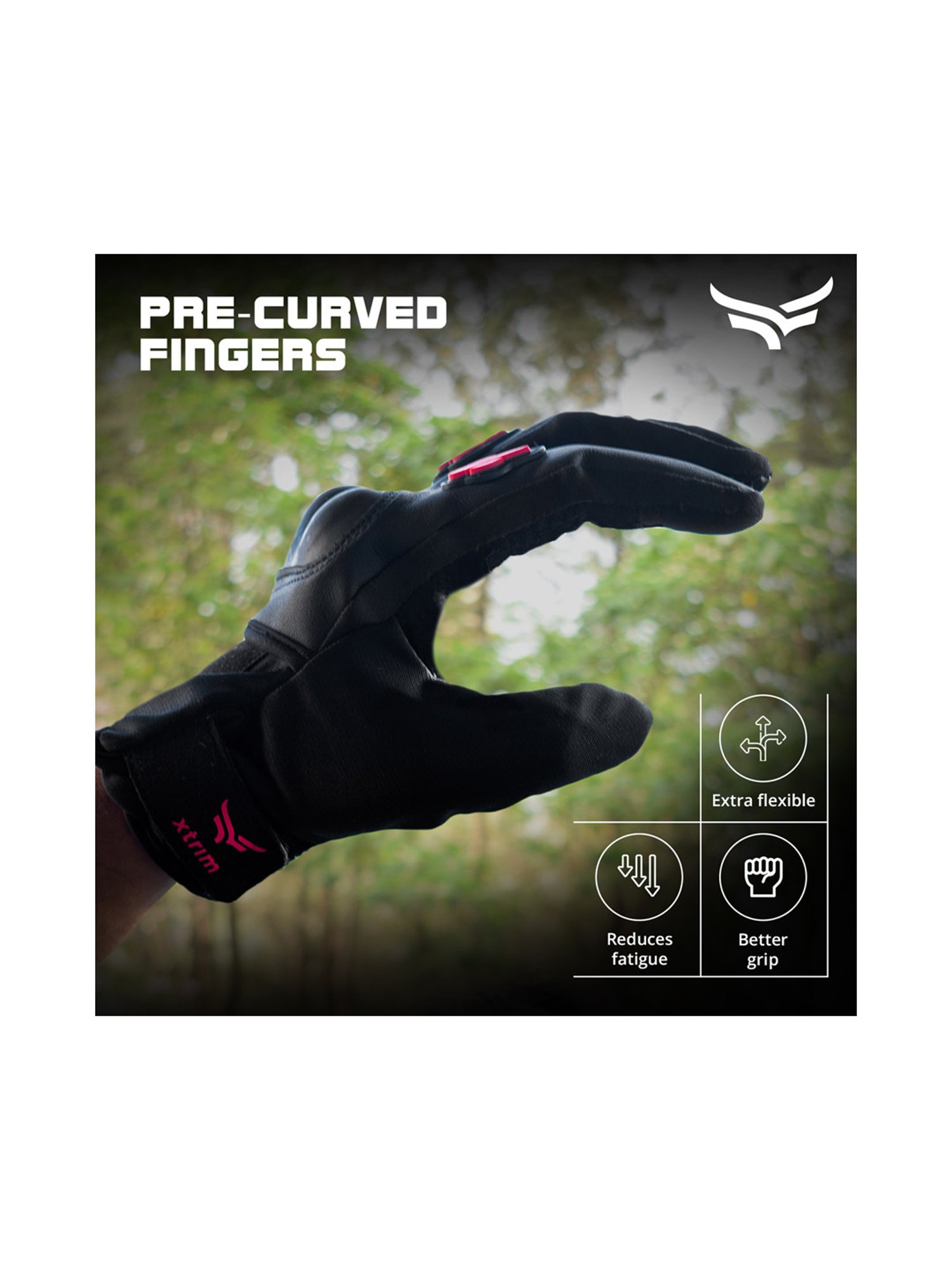 Xtrim Universal Bike Riding Gloves (Red) Size - Medium