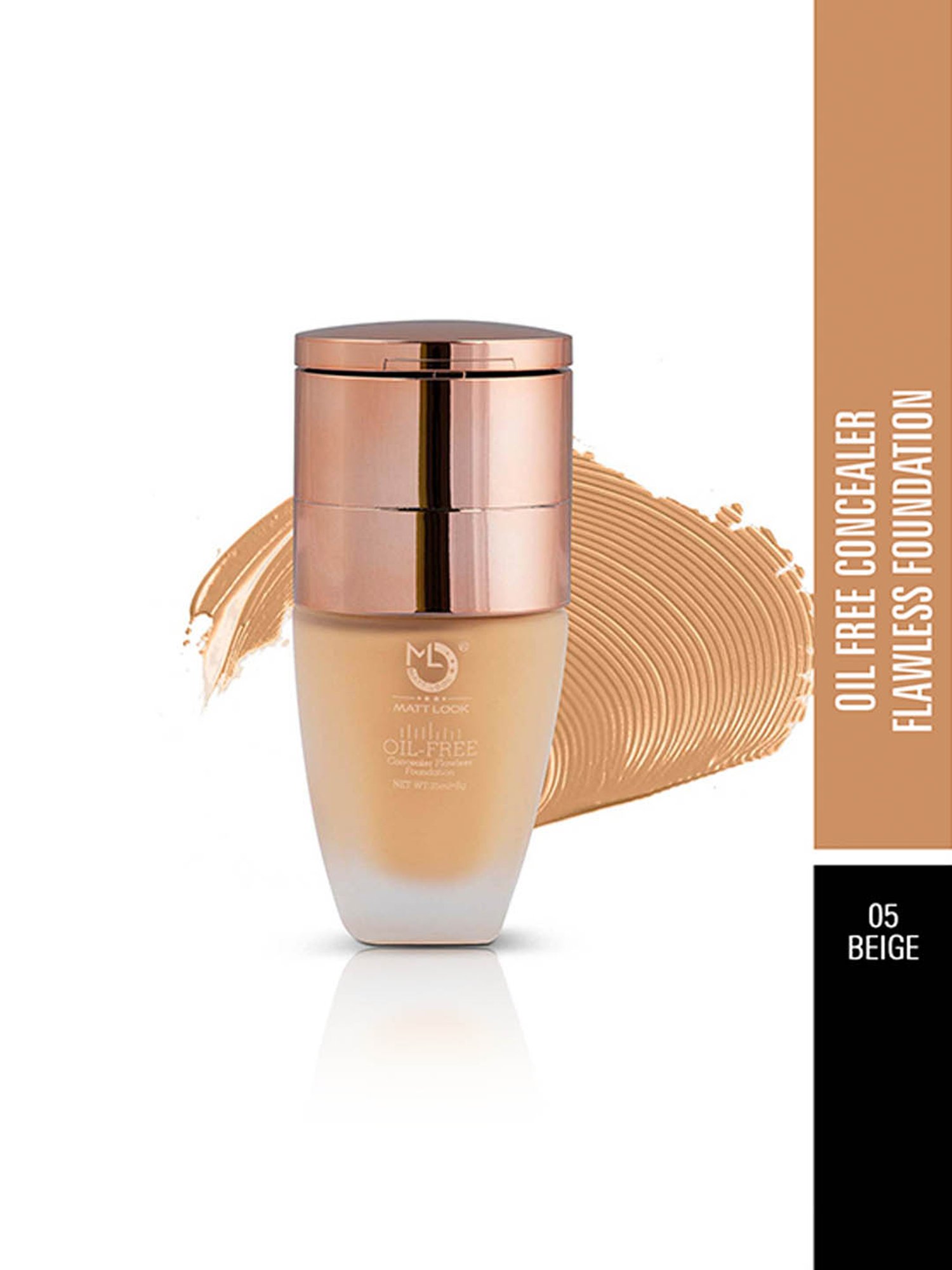 Matt Look Oil-Free Concealer Flawless Foundation 05 Beige - 43 gm