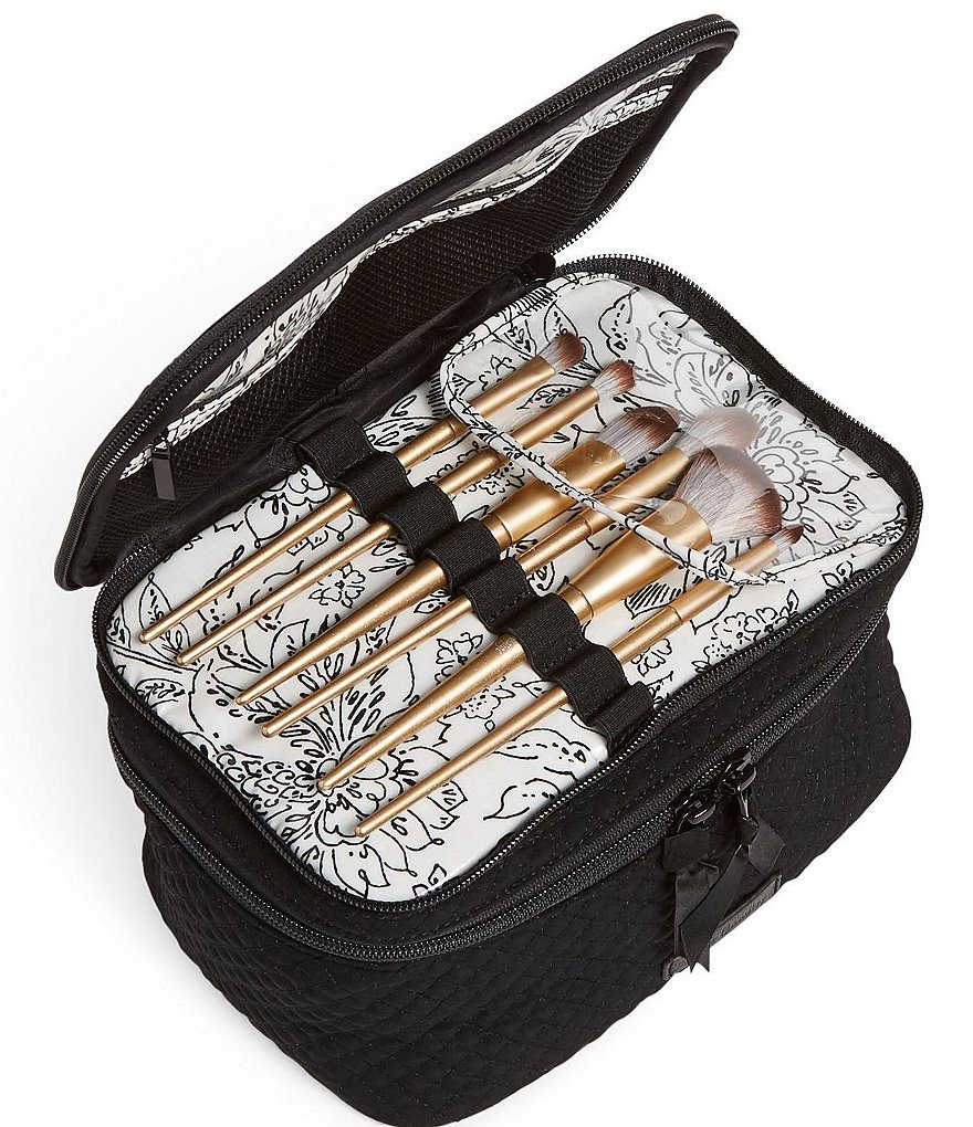 Vera Bradley Microfiber Collection Brush Up Cosmetic Bag