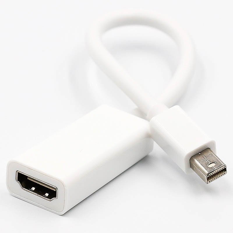 Mini DP to HDMI Adapter Cable Mini DisplayPort Thunderbolt Port Converter for Macbook Pro Air Projector Camera TV PC