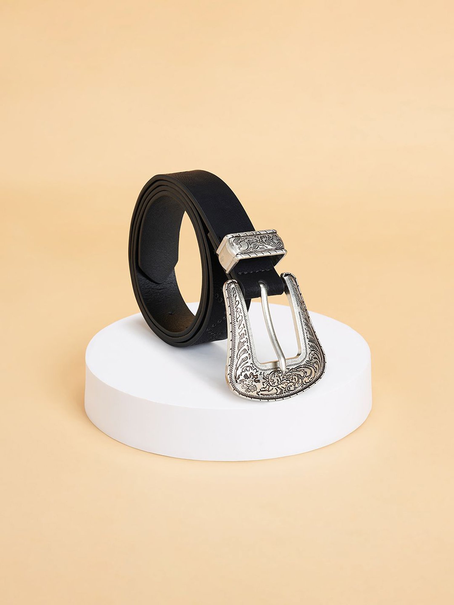 Forever Glam by Pantaloons Navy Narrow Belt for Women