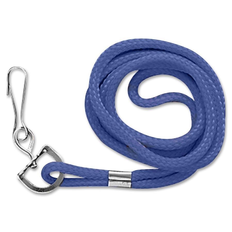 Baumgartens Standard Lanyard With Hook 36" L Nylon Blue 68903