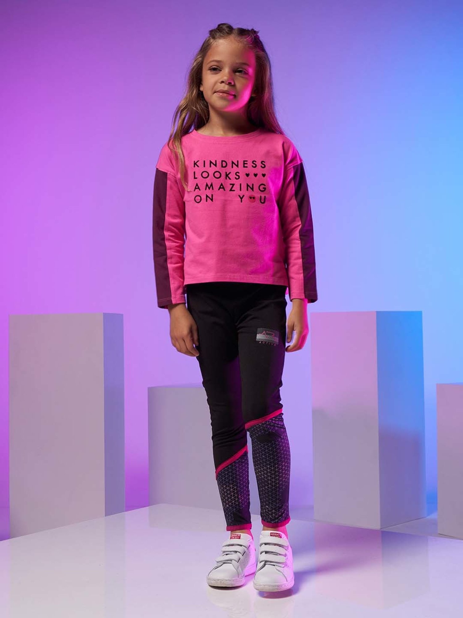 Angel & Rocket Girls Black Printed Leggings