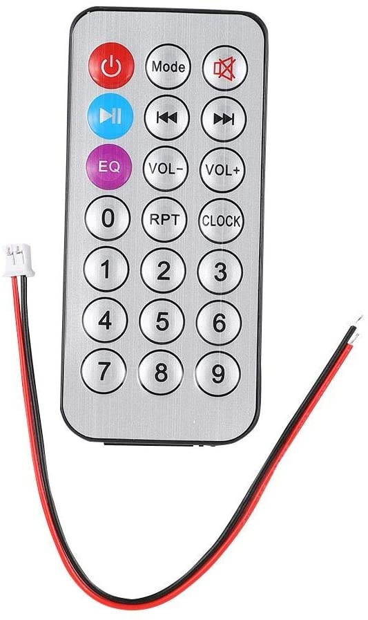 Richer-R Bluetooth Speaker DIY Kit MP3 Music Pack Stereo Sound 3W Mini Power Amplifier with Remote Control,Support Bluetooth, Power-Off Memory,TF Memory Card/U Disk to Play Music(Gray)