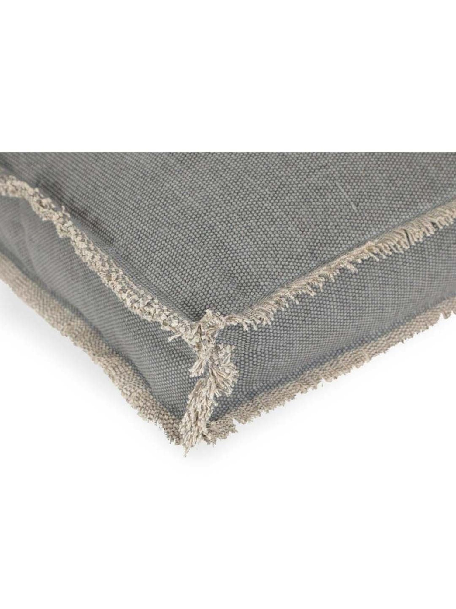 Home4U 'LUCAS' Grey Cotton Large Floor Cushion - Set of 1