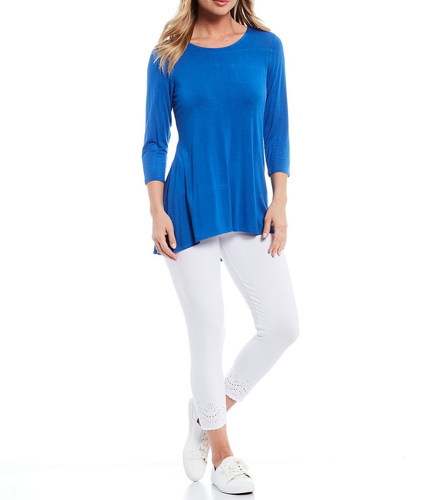 Commando Faux Leather Crocodile-Embossed Legging