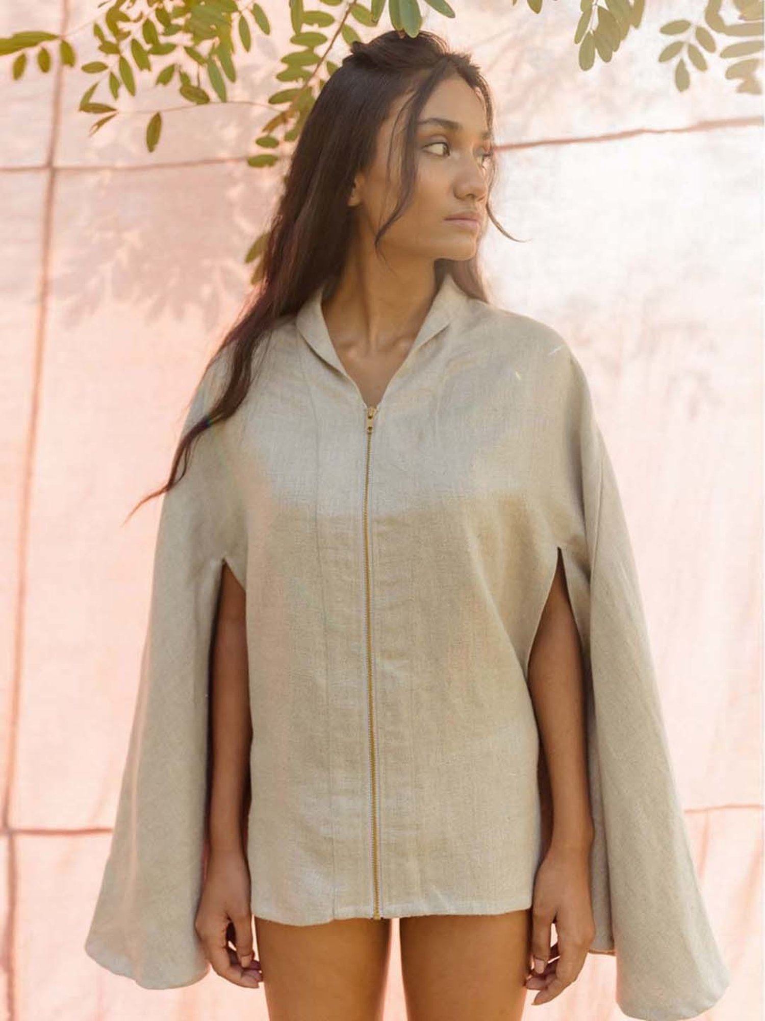 Anousshka Natural Cape Jacket