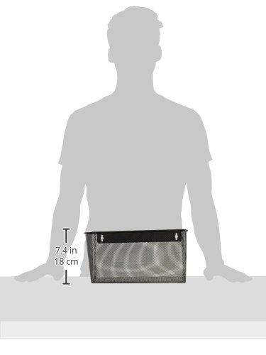 Lorell LLR84144 Mesh Wire Wall Pocket, Black