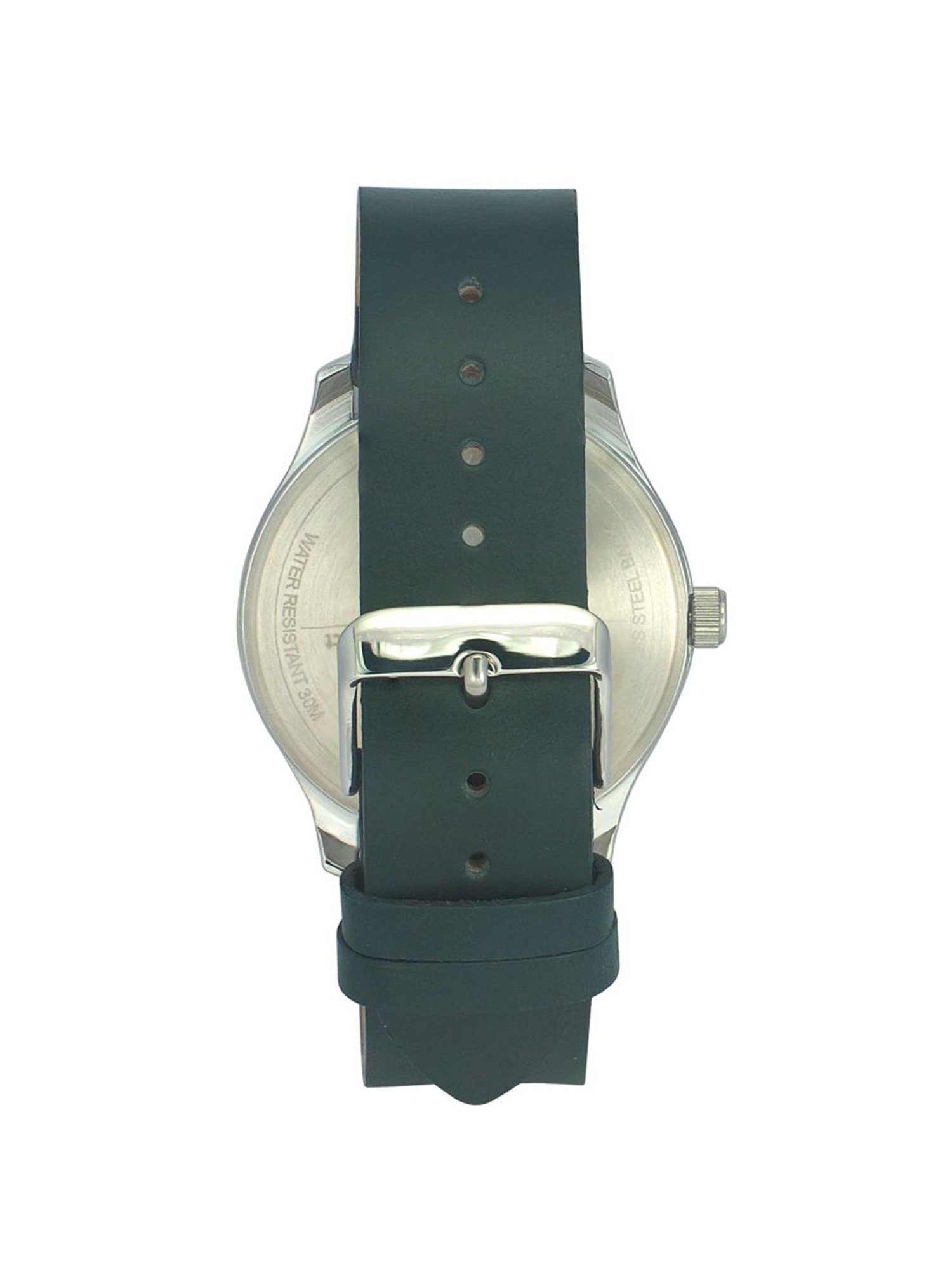 Helix By Timex Blue Round Dial Analog Leather Men Watch - TW043HG11