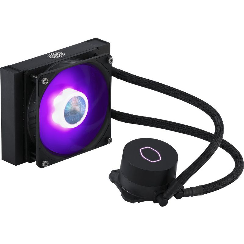 Cooler Master MasterLiquid ML120L V2 RGB Cooling Fan/Radiator/Water Block - 1 x 120 mm - 1 x 62 CFM - 27 dB(A) Noise - Liquid Cooler Cooler