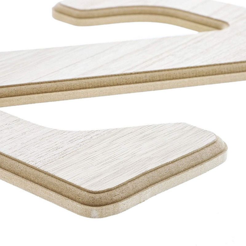 Genie Crafts Unfinished Wood 12-Inch Decorative Letters Z Alphabet for DIY Crafts & Home Wall Decor